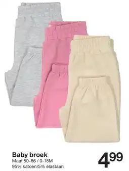 Zeeman Baby broek aanbieding