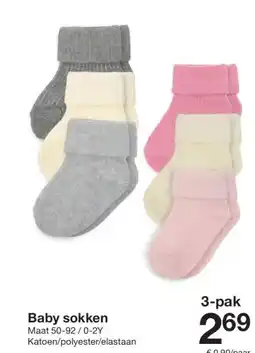 Zeeman Baby sokken aanbieding