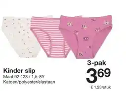 Zeeman Kinder slip aanbieding