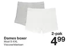 Zeeman Dames boxer aanbieding