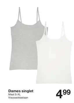 Zeeman Dames singlet aanbieding