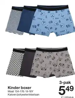 Zeeman Kinder boxer aanbieding