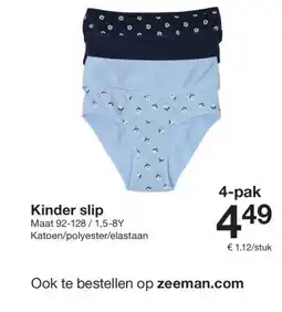 Zeeman Kinder slip aanbieding