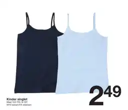 Zeeman Kinder singlet Maat aanbieding