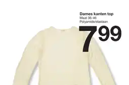 Zeeman Dames kanten top aanbieding