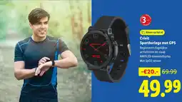 Lidl Crivit Sporthorloge met GPS aanbieding