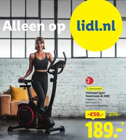 Lidl Christopeit Sport Hometrainer AL 1000 aanbieding