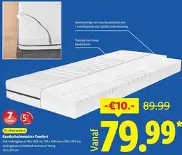 Lidl Koudschuimmatras Comfort aanbieding