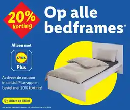 Lidl Op alle korting bedframes aanbieding