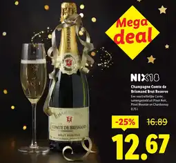 Lidl Champagne Comte de Brismand Brut Reserve aanbieding