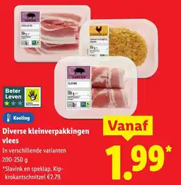 Lidl Diverse kleinverpakkingen vlees aanbieding