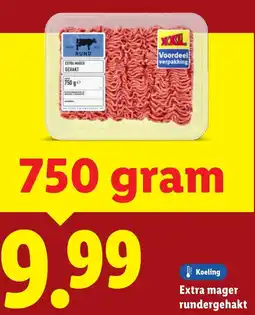 Lidl Extra mager rundergehakt aanbieding