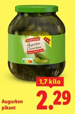 Lidl Augurken pikant aanbieding