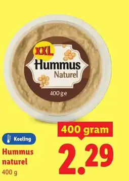 Lidl Hummus naturel aanbieding