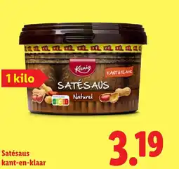 Lidl Satésaus kant-en-klaar aanbieding
