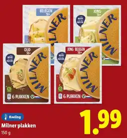 Lidl Milner plakken aanbieding