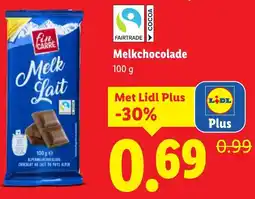Lidl Melkchocolade aanbieding