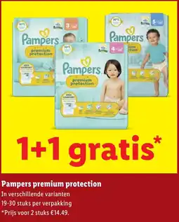 Lidl Pampers premium protection aanbieding