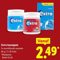 Lidl Extra kauwgom aanbieding