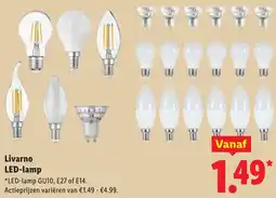 Lidl Livarno LED-lamp aanbieding