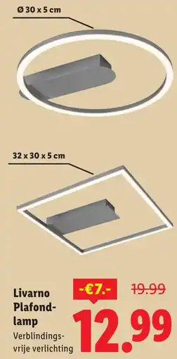 Lidl Livarno Plafondlamp aanbieding