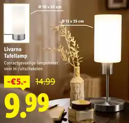 Lidl Livarno Tafellamp aanbieding