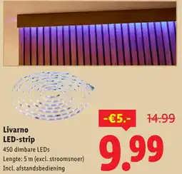 Lidl Livarno LED-strip aanbieding
