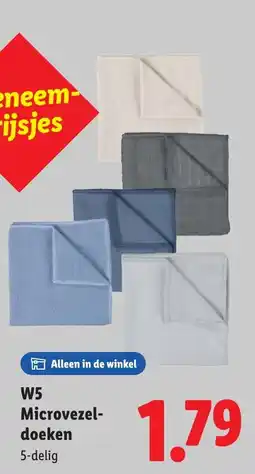 Lidl W5 Microvezeldoeken aanbieding