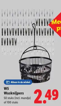 Lidl W5 Wasknijpers aanbieding