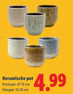 Lidl Keramische pot aanbieding