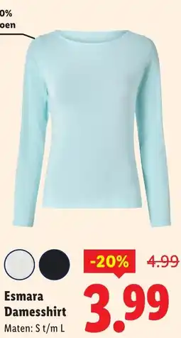 Lidl Esmara Damesshirt aanbieding