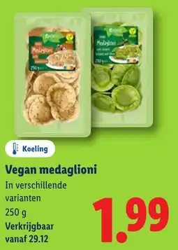 Lidl Vegan medaglioni aanbieding