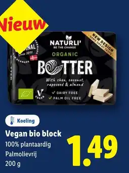 Lidl Vegan bio block aanbieding