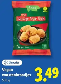 Lidl Vegan worstenbroodjes aanbieding