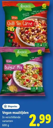 Lidl Vegan maaltijden aanbieding
