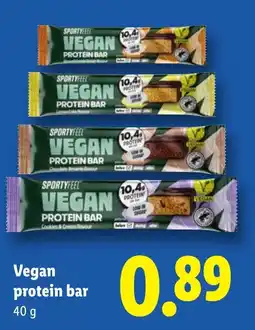 Lidl Vegan protein bar aanbieding