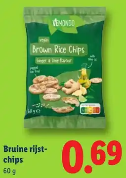 Lidl Bruine rijst chips aanbieding
