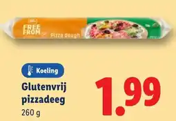 Lidl Glutenvrij pizzadeeg aanbieding