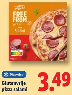 Lidl Glutenvrije pizza salami aanbieding