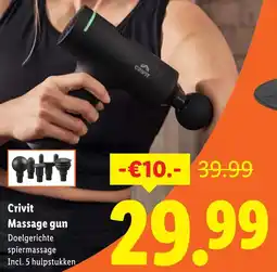 Lidl Crivit Massage gun aanbieding