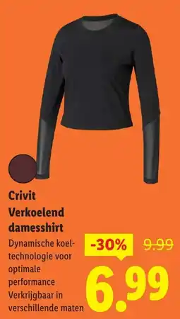 Lidl Crivit Verkoelend damesshirt aanbieding