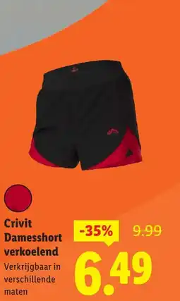 Lidl Crivit Damesshort verkoelend aanbieding