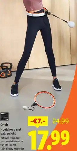 Lidl Crivit Hoelahoep met balgewicht aanbieding
