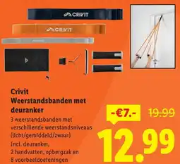 Lidl Crivit Weerstandsbanden met deuranker aanbieding