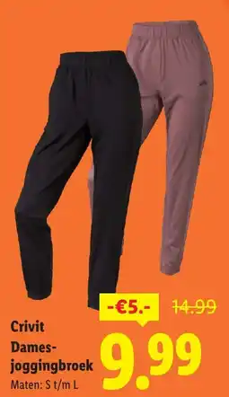 Lidl Crivit Dames- joggingbroek aanbieding
