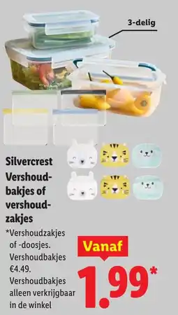 Lidl Silvercrest Vershoudbakjes of vershoudbakjes aanbieding