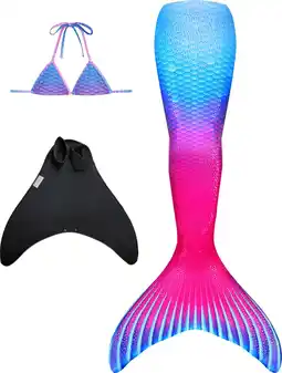 Bol.com Maui zeemeerminstaart maat 122-128 (6) met monovin en bikini top aanbieding