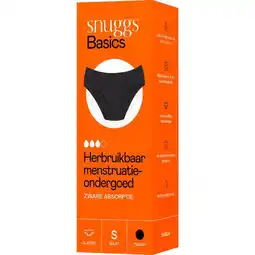Etos Snuggs Basics Menstruatieondergoed Zwart Maat S aanbieding