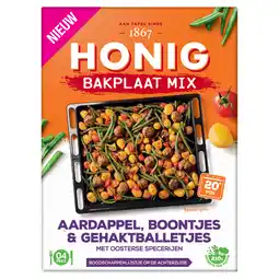 Dekamarkt Honig Bakplaat mix boontjes&gehaktballetjes aanbieding