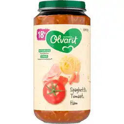 Dekamarkt Olvarit 18+ Maanden Spaghetti Tomaat Ham aanbieding